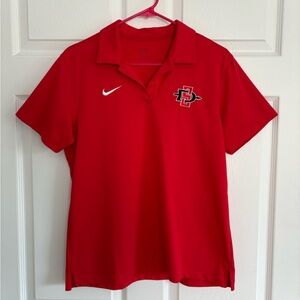 Nike SDSU Red Polo Shirt